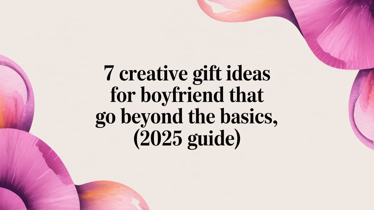 7 Creative Gift Ideas for Boyfriend That Go Beyond the Basics (2025 Guide)