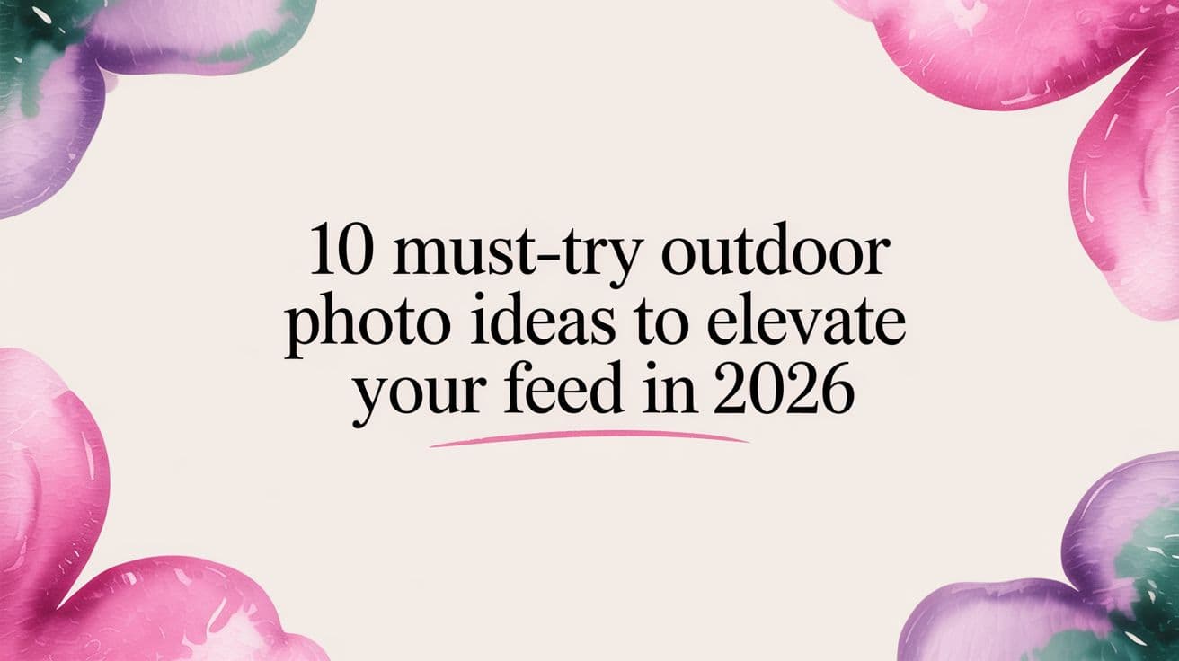 10 Must-Try Outdoor Photo Ideas to Elevate Your Feed in 2026