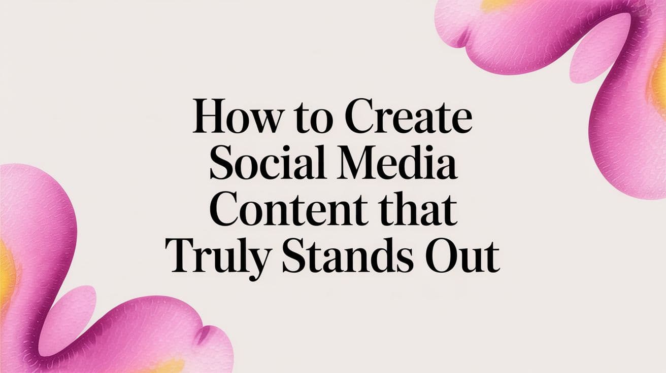 How to Create Social Media Content That Truly Stands Out