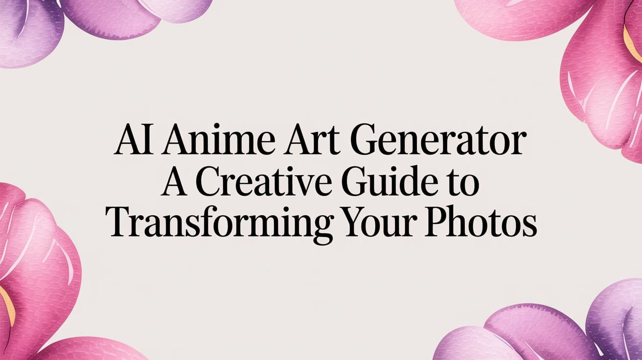 AI Anime Art Generator A Creative Guide to Transforming Your Photos