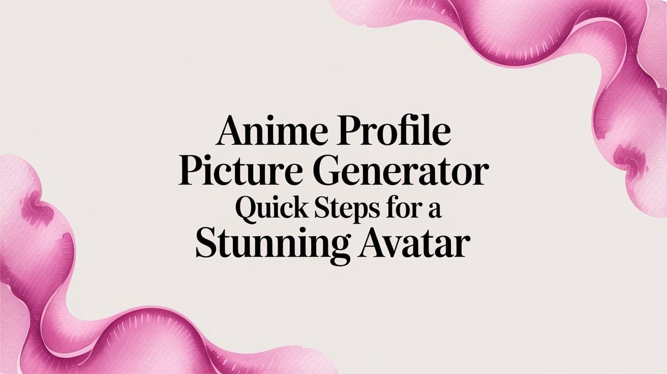 Anime Profile Picture Generator Quick Steps For A Stunning Avatar