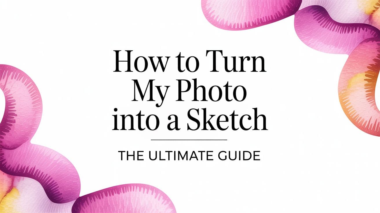 How to Turn My Photo Into a Sketch The Ultimate Guide
