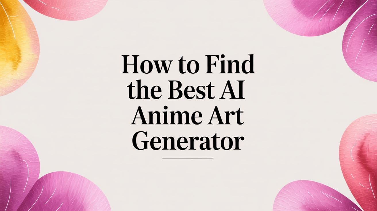 How to Find the Best AI Anime Art Generator