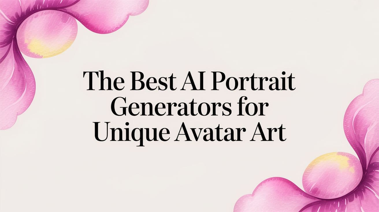 The Best AI Portrait Generators for Unique Avatar Art