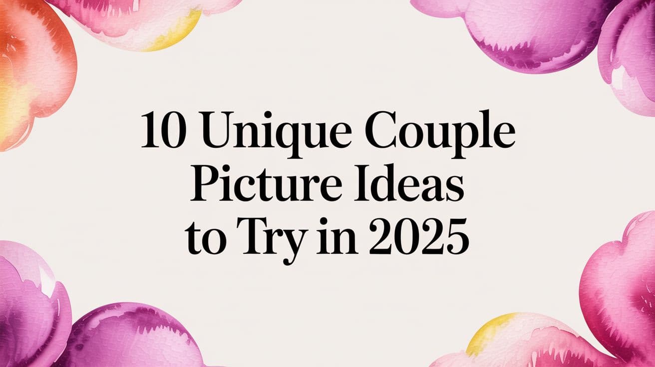 10 Unique Couple Picture Ideas to Try in 2025
