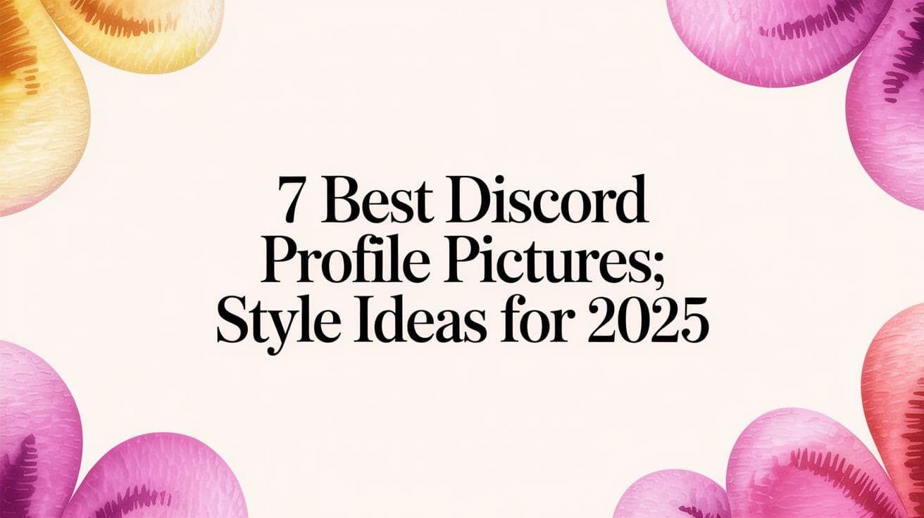 7 Best Discord Profile Pictures: Style Ideas for 2025