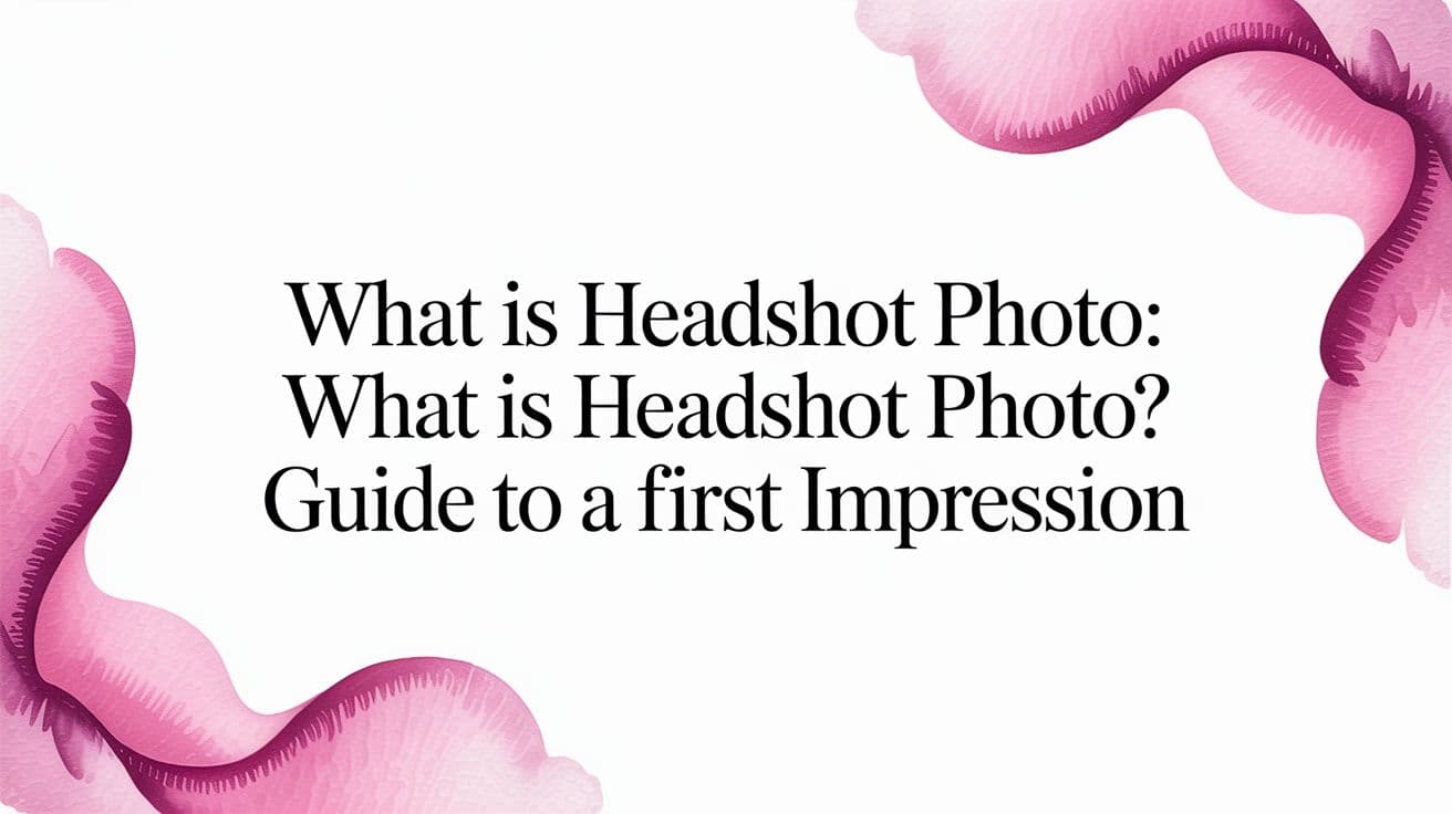 What is headshot photo: what is headshot photo? Guide to a first impression