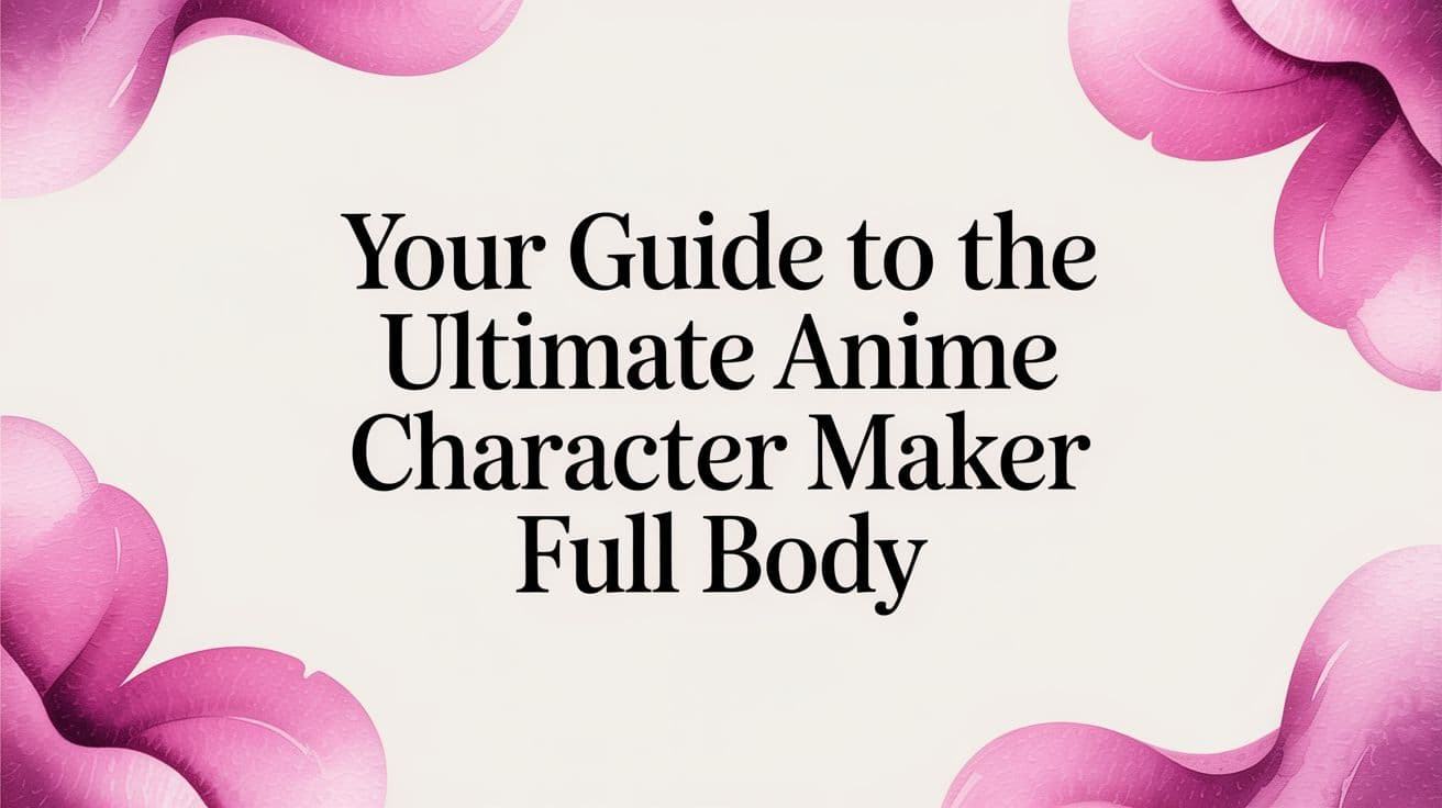 Your Guide to the Ultimate Anime Character Maker Full Body